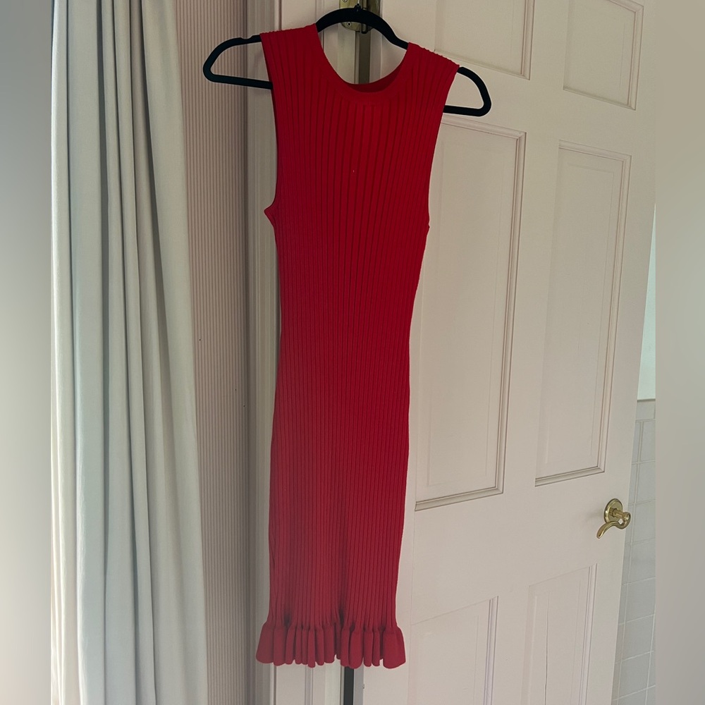 John + Jenn Vibrant Red Midi Dress